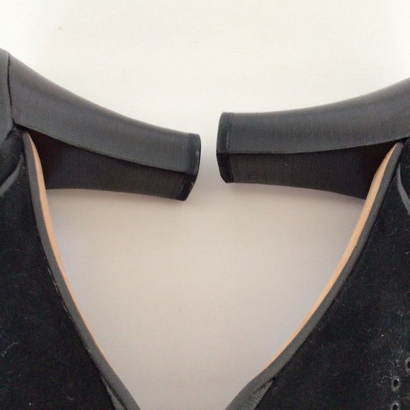 COLE HAAN BLACK SUEDE CLOGS SIZE 9.5 - Picture 15 of 16